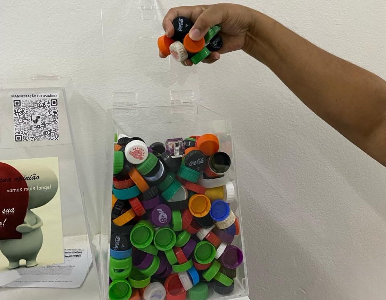 Banco de Sangue do HM é ponto de coleta do projeto Tampinhas que Curam