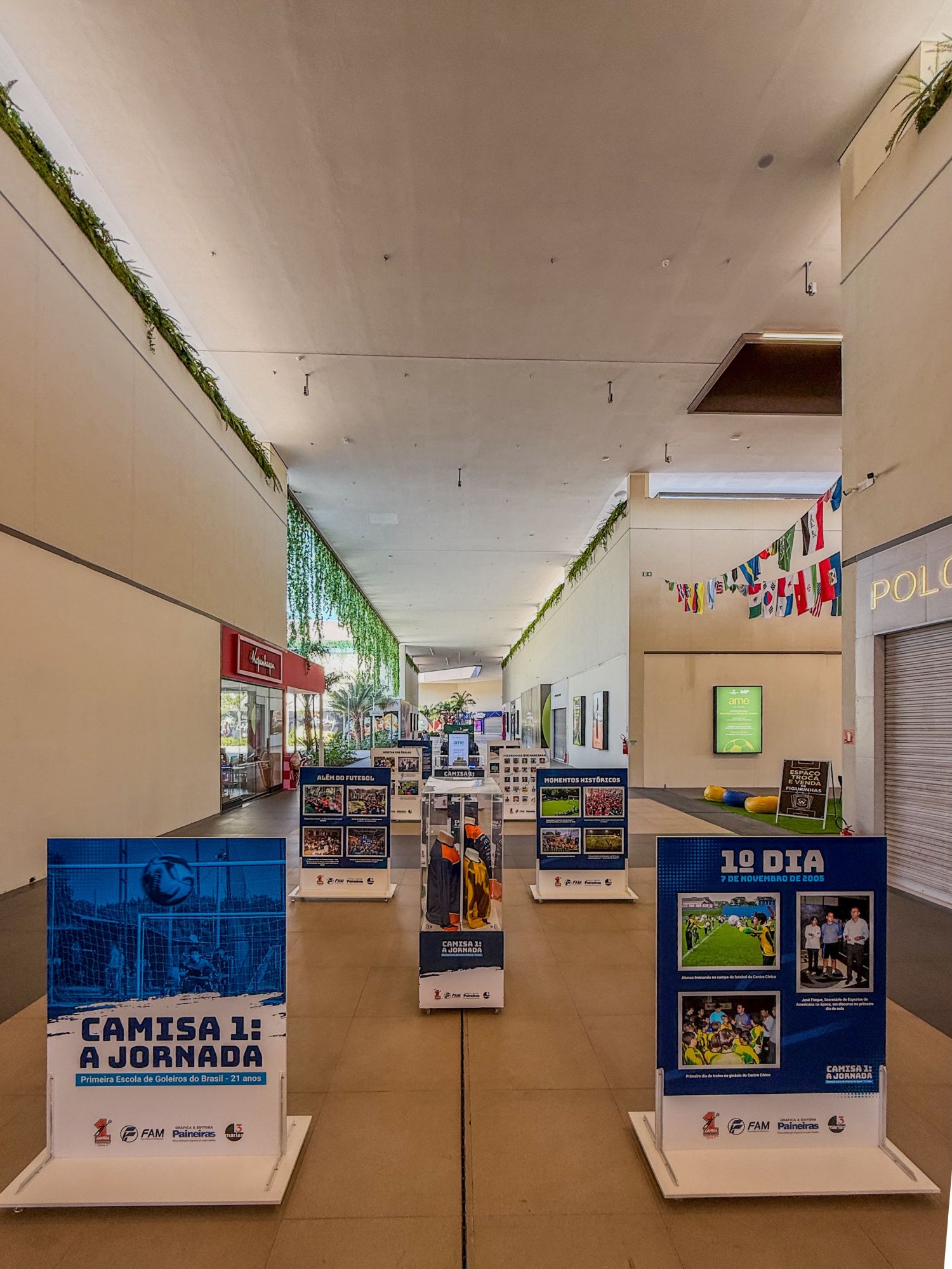 Exposição Camisa 1: A Jornada”, da FAM - Faculdade de Americana, chega ao Americana Shopping*
