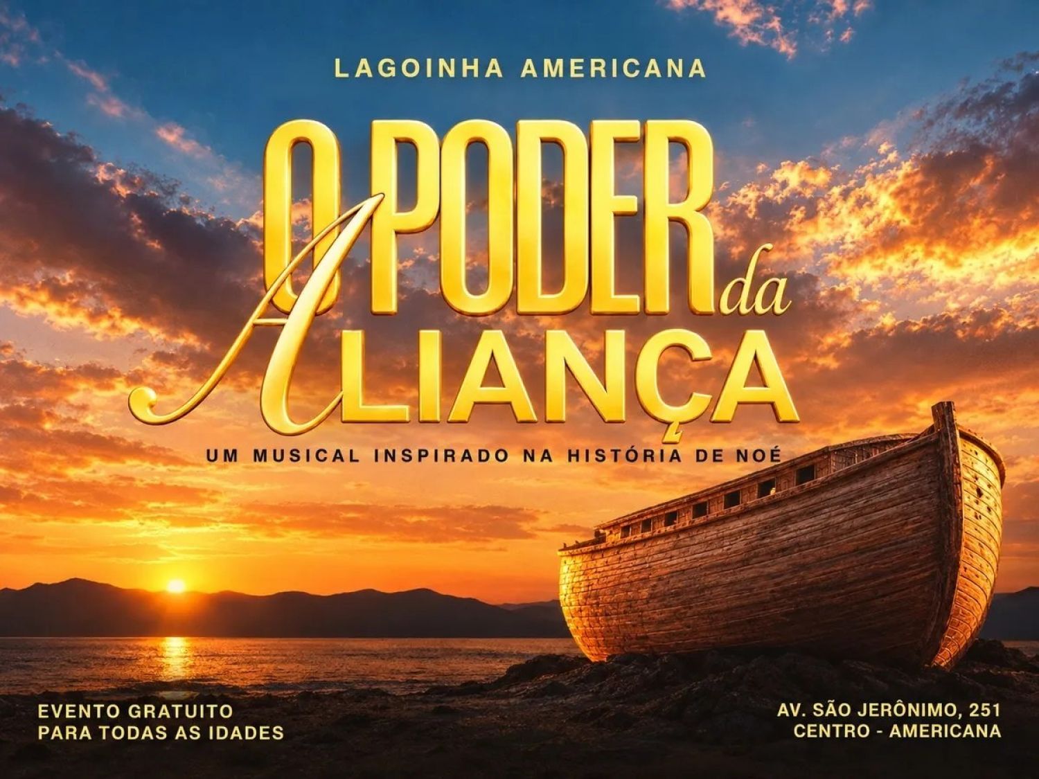 Lagoinha Americana apresenta musical "O Poder da Aliança" com orquestra ao vivo, teatro e dança